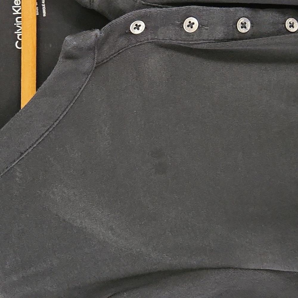 FREE with purchase - Calvin Klein Jeans Black Button-Down Shirt - Picture 11 of 11